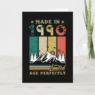 1990 Geboren Geburtstag Karte