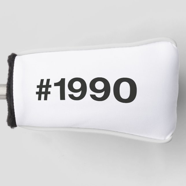 1990 Hashtag 35 Geburtstag Jahrestag Golf Headcover (Vorderseite)