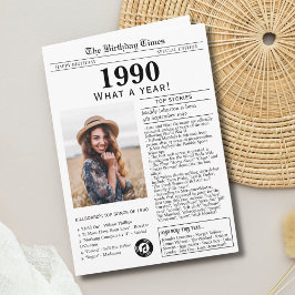 1990 Zeitungskarte Karte