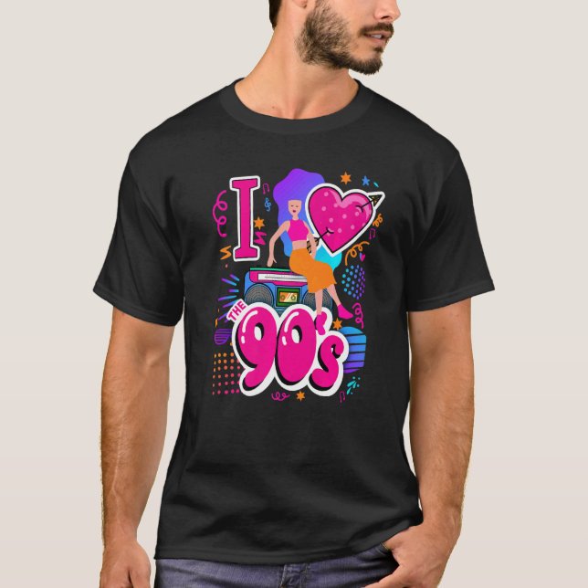 1990s Ideas & 90s Festival Outfit For Women & Rave T-Shirt (Vorderseite)