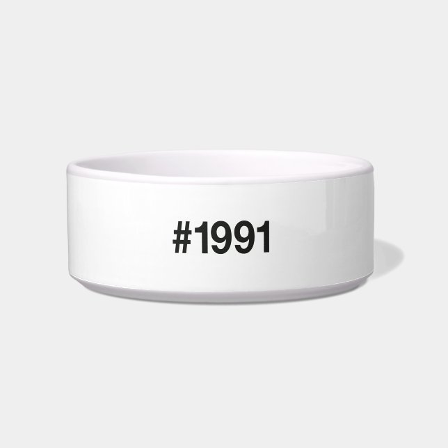 1991 Hashtag 34 Geburtstag Jahrestag Napf (Vorderseite)