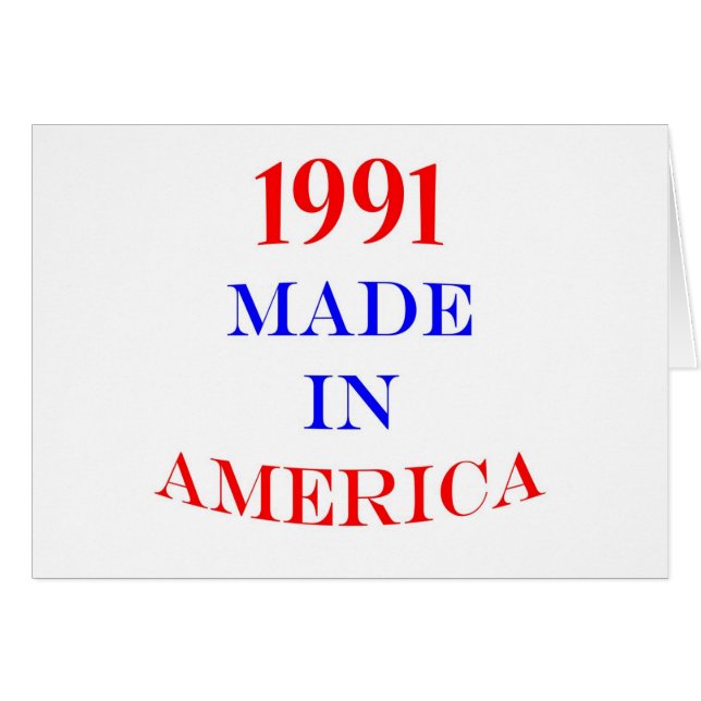 1991 machte in Amerika (Vorderseite (Horizontal))