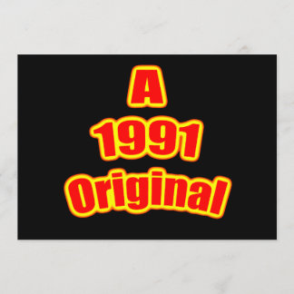 1991 Original Red Blk Karte