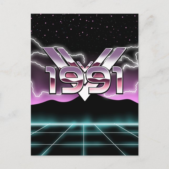 1991 Tech noir Postkarte (Vorderseite)