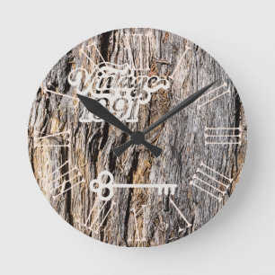 1991 Vintage Acrylwand-Uhr Runde Wanduhr