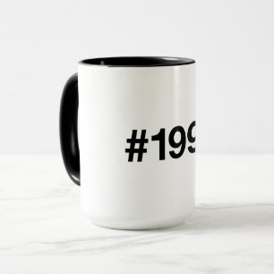 1992 Hashtag 33 Geburtstag Jahrestag Tasse