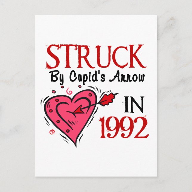 1992 von Cupids Pfeil Postkarte (Vorderseite)