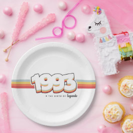 1993 Die Geburt von Legenden Pappteller