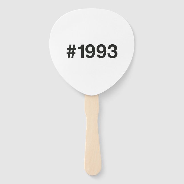 1993 Hashtag 32 Geburtstagsfeier Fächer (Vorderseite)
