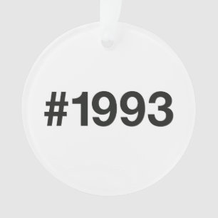 1993 Hashtag 32 Geburtstagsfeier Ornament