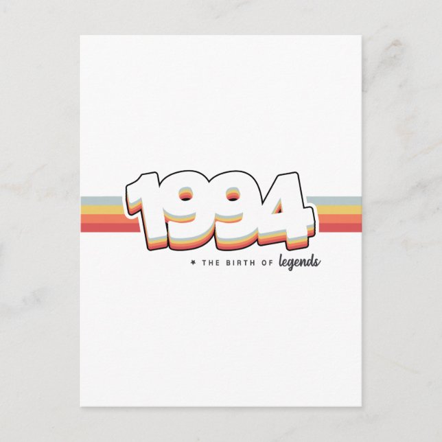 1994 Die Geburt von Legenden Postkarte (Vorderseite)