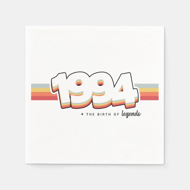1994 Die Geburt von Legenden Serviette (Vorderseite)