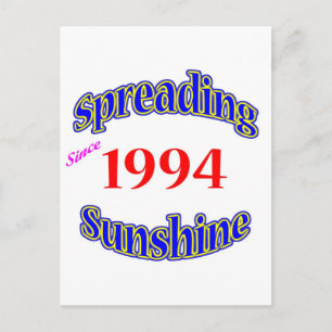 1994 Sonnenschein verbreiten Postkarte
