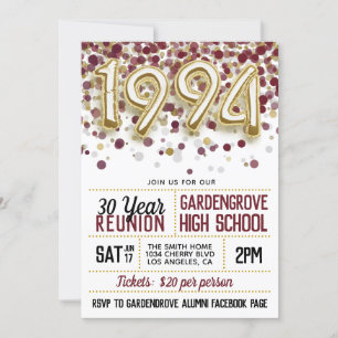 1994 Uni-Wiedersehen Einladung