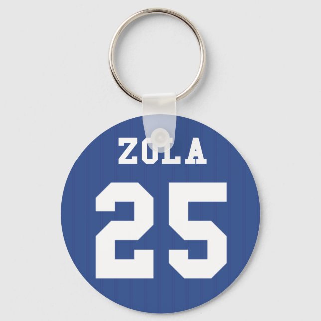 1995-97 Chelsea Zuhause Keyring- ZOLA 25 Schlüsselanhänger (Vorderseite)