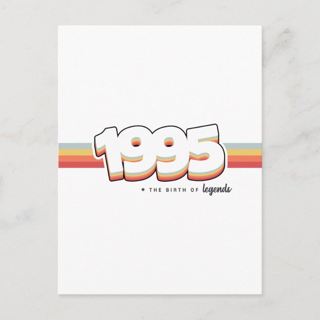 1995 Die Geburt von Legenden Postkarte (Vorderseite)