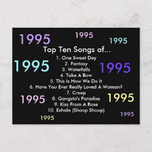 1995 Lieder Postkarte