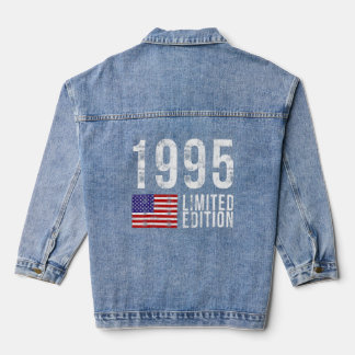 1995 USA USA mit Flagge Geburtstag Jeansjacke