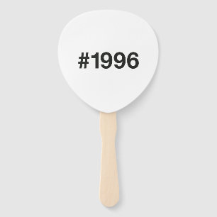 1996 Hashtag 29 Geburtstag Jahrestag Fächer