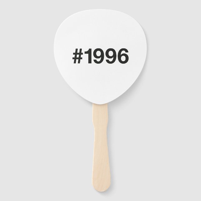 1996 Hashtag 29 Geburtstag Jahrestag Fächer (Vorderseite)