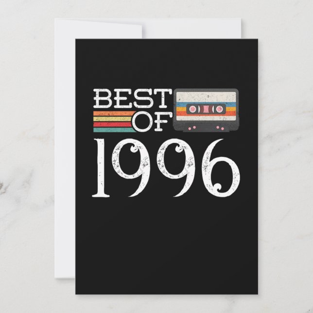 1996 Vintage 24 th Birthday Anniversary Gift Einladung (Vorderseite)