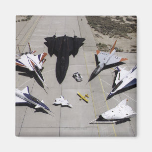 1997 Flotte von Dryden Research Aircraft auf Ramp Magnet