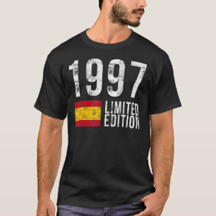 1997 Spanien mit Flagge Geburtstag T-Shirt