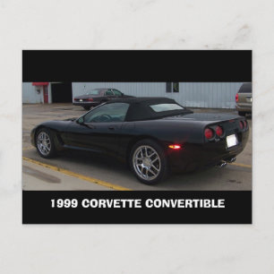 1999 CORVETTE CONVERTIBLE ANGLE VIEW POSTKARTE