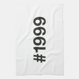 1999 Hashtag 26 Geburtstag Jahrestag Geschirrtuch