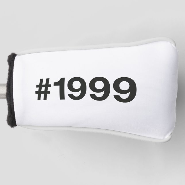 1999 Hashtag 26 Geburtstag Jahrestag Golf Headcover (Vorderseite)