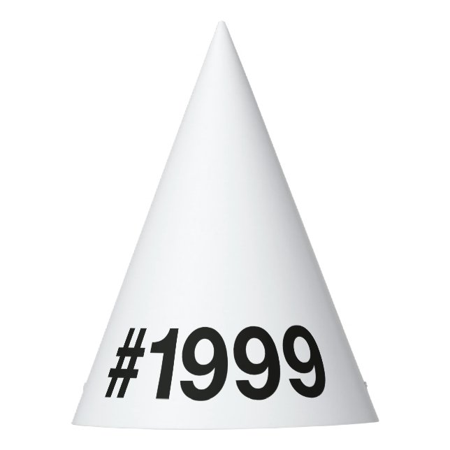 1999 Hashtag 26 Geburtstag Jahrestag Partyhütchen (Vorderseite)