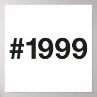 1999 Hashtag 26 Geburtstag Jahrestag