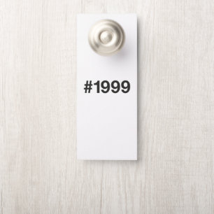 1999 Hashtag 26 Geburtstag Jahrestag Türanhänger