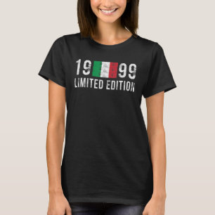1999 Limited Edition Italien mit der Flagge Geburt T-Shirt