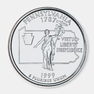 1999 Pennsylvania Staat Quarter Magnet