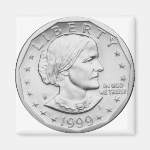 1999 Susan B. Anthony-Dollar-Produkte Magnet