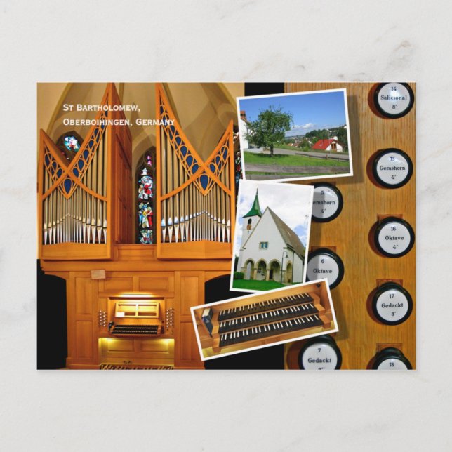 1999 Vier Orgel, Oberboihingen Postkarte (Vorderseite)