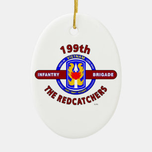 199TH INFANTERIE-BRIGADE "das REDCATCHERS " Keramikornament