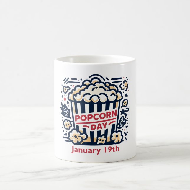 19.01. - Popcorn Day Kaffeetasse (Mittel)