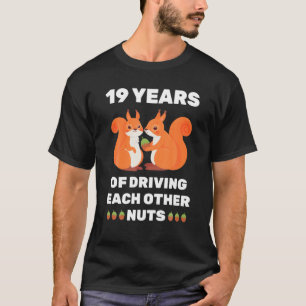 19. 19-jähriges Hochzeitsjubiläum Funny Couple für T-Shirt