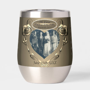 19/8. Bronze Hochzeitssaison Wasserflasche