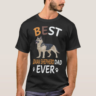 19 Bester Deutscher Schäferhund Vater jemals Deuts T-Shirt