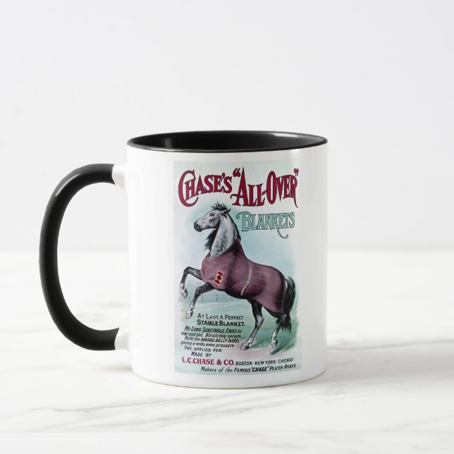 19. C. Chase Horse Blankets Tasse (Links)