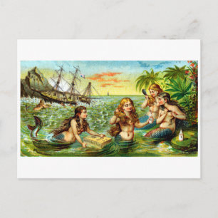 19. C. Mermaids Postkarte