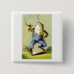 19. C. Rohr-rauchender Frosch Button