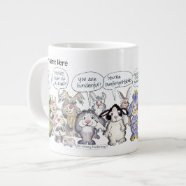 19 Cartoon-Hasen-Jumbo-Tasse Jumbo-Tasse