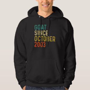 19. Geburtstag 19 Jahre alte Ziege seit Oktober 20 Hoodie