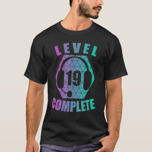 19. Geburtstag, 19 Jahre Gamer Gaming Console Vide T-Shirt