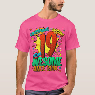 19. Geburtstag Comic-Stil Toll seit 2004 19 Jahre T-Shirt