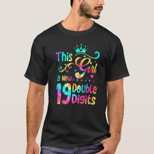 19. Geburtstag dieses Mädchen ist jetzt 19 doppelt T-Shirt